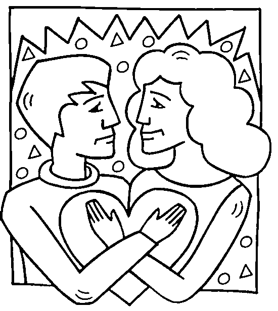 Plansa de colorat cu Valentines day 237 123